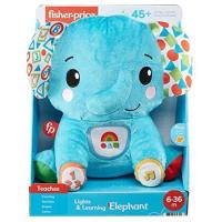 ราคา ตุ๊กตาช้างสอนภาษารุ่นใหม่ล่าสุด Fisher Price Lights Learning Elephant plush musical toy (21802478320)