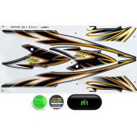 ราคา สติกเกอร์ SUZUKI HAYATE ปี 2011 รุ่น 3 สติกเกอร์มอไซค์ SUZUKI HAYATE ปี 2011 รุ่น 3 สีสวย สีสด สีไม่เพี้ยน (22746629761)