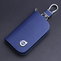 ราคา ที่ใส่กระเป๋าสตางค์หนังแท้แบบมีรีโมตเคสป้องกันกระเป๋าพวงกุญแจหนังหุ้มกุญแจรถสำหรับ Volvo (20517294773)