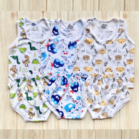 ราคา แพ๊ค 3 ชุด 6 ชุด ชุดกล้ามกางเกงในเต่า 3 9 เดือน ชุดกล้ามเด็กอ่อน ชุดกล้ามเด็ก ทารก เด็กแรกเกิด คละลายตามล็อต ลายไม่ซ้ำกันนะคะ ระบายอากาศได้ (21622136311)