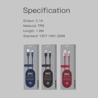 ราคา 10 10 ส่งฟรีจากไทย Eloop S9L สายชาร์จ USB A use to iPhone 2 1A สายชาร์จเร็ว หุ้มไนลอนถัก ยาว 1 เมตร Data Cable ของแท้ 100 สายชาร์จเร็วไอโฟน (5613342853)