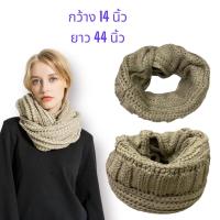 ราคา พร้อมส่ง ผ้าพันคอไหมพรมทรงโดนัท (21537821904)