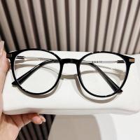 ราคา แว่นอ่านหนังสือทรงกลม175 50 75 125 สำหรับผู้หญิงป้องกันแสงสีฟ้าแว่นตาผู้สูงอายุพร้อมแว่นตาเกรดกรอบแว่นสีชมพูสายตายาว (22206955840)