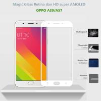 ราคา กระจกนิรภัย ฟิล์มกันรอย เต็มจอ เก็บขอบ แนบสนิท OPPO A57 สีขาว (164141225)