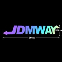 ราคา JDM เลเซอร์สีรุ้งด้านหลังรถสติกเกอร์กระจกหน้ารถยนต์ถังน้ำมันเชื้อเพลิงรูปลอกตกแต่ง (12095208262)