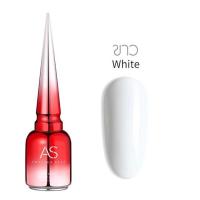 ราคา สีเจล สีทาเล็บเจล AS ดำ ขาว Yogurt White ขาวโยเกิร์ต 15ml ยาทาเล็บเจล สีขาว นวล ติดทนนาน พร้อมส่ง (21121532418)