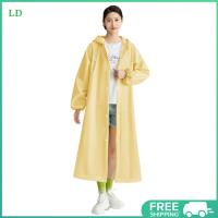 ราคา ผู้ใหญ่ยาวเสื้อกันฝนReusable EVA Rain Coat WindproofยาวHooded Rain Coats Drawstringสำหรับเดินทางกลางแจ้งฉุกเฉิน (22314558824)