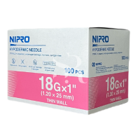 ราคา NIPRO เข็ม เบอร์ 18 30 NO 18g 20g 21g 22g 23g 24g 25g 26g 27g 30g 100ชิ้น (22865081586)