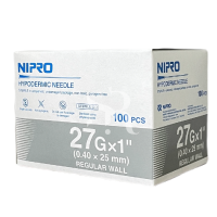 ราคา NIPRO เข็ม เบอร์ 18 30 NO 18g 20g 21g 22g 23g 24g 25g 26g 27g 30g 100ชิ้น (22865081595)