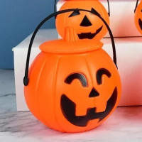 ราคา ถังฟักทอง กระป๋องฟักทอง ฮาโลวีนตกแต่งงานปาร์ตี้ Pumkin Bucket Halloween กระเช้าของขวัญสำหรับเด็ก สินค้าพร้อมจัดส่งใน (22861419499)