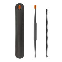 ราคา แท่งแว็กซ์ทำความสะอาดหูแบบอุปกรณ์กำจัด1เซ็ตไม้แคะหูอุปกรณ์กำจัดขี้หูซิลิโคนไม้แคะหูสองหัวที่ทำความสะอาดหูก้านเกลียว 360 (22635614503)