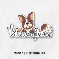 ราคา โฮ่งๆ Dog in car สติ๊กเกอร์ ติดรถ หมาน้อยน่ารัก กันน้ำ กันฝน ทนแดด (21318337344)