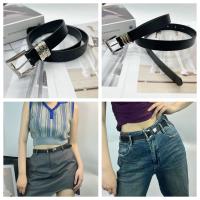 ราคา พร้อมส่ง เข็มขัดหนังPU สไตล์เรียบง่าย สไตล์เกาหลี แฟชั่นสำหรับผู้หญิง หัวเข็มขัดสี่เหลี่ยม p84 (21993645647)
