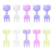 ราคา ไม้จิ้มผลไม้ 10ชิ้น ส้อมจิ้มขนม ส้อมพลาสติก ส้อมเล็ก แบบใช้แล้วทิ้ง การ์ตูนโบว์ ส้อมจิ้มผลไม้ ส้อมจิ้มขนมหวาน HelloKitty Fork (22885207714)