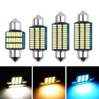 ราคา C5W ไฟ LED สำหรับรถยนต์1ชิ้น X 31 36 39 41มม โคมไฟป้ายทะเบียน DC 12V หลอดไฟห้องภายในไฟ Led ทรงโดมอัตโนมัติ (22203314489)