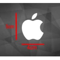 ราคา สติ๊กเกอร์ Apple สะท้อนแสง ติดกระจกหลังรถ สูง 5ซม กว้าง4ซม (22784851477)