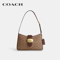 ราคา COACH กระเป๋าสะพายไหล่ผู้หญิงรุ่น Eliza Shoulder Bag In Signature Canvas CW008 IMXHE สีน้ำตาล (22821147714)