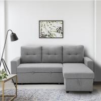 ราคา SB Design Square SB FURNITURE โซฟาเข้ามุม รุ่น Yurin สีเทาอ่อน 202x150x93 ซม (20982591427)