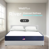 ราคา Wellplus อัดสุญญากาศ รุ่น River หนา 6 นิ้ว ที่นอนชาโคลจากไม้ไผ่ธรรมชาติ สัมผัสนุ่มนอนสบาย เย็นสดชื่นไร้กลิ่นอับ (22486155725)