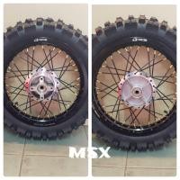 ราคา ชุดล้อ MsxKSR ขอบ14 ชุดซี่ดำหัวทองหน้าBanzai1 6 14หลัง 1 85 14 RCB ของ แท้มาพร้อมยางดอกยางลายวิบาก มาพร้อมชุดลูกปืนหน้าหลัง ดุมสเตอ (15384838863)