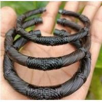 ราคา กำไลหางช้างสีดำล้วน ไม่มีหัวบัวให้ หางแท้100 (22916231779)