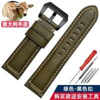 ราคา เหมาะสำหรับสายนาฬิกา Panerai 441สายนาฬิกาหนังวัวหนังแท้ PAM441 382สายนาฬิกา Panerai 24 26มม (9665177855)