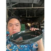 ราคา จานยกขอบ จานเซรามิคสีเขียวเข้ม พอร์ซเลน ขนาด 10 นิ้ว เนื้อหนาเข้าเวฟได้ ออกใบกำกับภาษีได้ (22870372194)