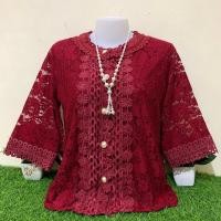 ราคา เสื้อลูกไม้กระดุมหน้าผ้านิ่ม รอบอก36 42 46 52นิ้ว มี2ไซส์ เสื้อลูกไม้คนแก่ใส่ทำบุญ เสื้อลูกไม้สีขาว เสื้อลูกไม้กระดุม (12684071403)