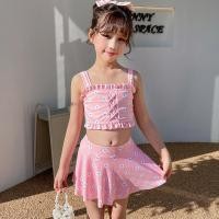 ราคา HelloBabyU เสื้อผ้าเด็ก เสื้อผ้าเด็กผู้หญิง ชุดว่ายน้ำเด็ก ชุดว่ายน้ำเจ้าหญิงน้อยแสนหวาน ชุดว่ายน้ำแยกลายสก๊อต ชุดว่ายน้ำเจ้าหญิงแสนหวาน ชุดเด็ก เด็กกลางและโต อายุ 5 7 ขวบ สูง 125 135 ซม ใส่ได้ (22496