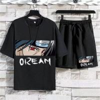 ราคา GWIT เสื้อยืดผู้ชาย ผู้ชายยืด ชุดเซท ชุดเซทผู้ชาย 2 ชิ้น เสื้อยืดคอกลม กางเกงขาสั้น 2 สี ดำ ขาว ชุดลำลองผู้ชาย (21930867252)