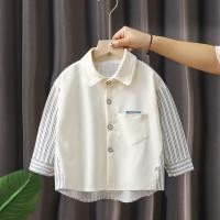 ราคา เสื้อเชิ้ตแขนยาว สีขาว ขนาดเล็ก แฟชั่นฤดูใบไม้ร่วง สําหรับเด็กผู้ชาย (22594493060)