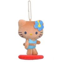 ราคา Hi Toy ใหม่12Cm อะนิเมะ Sanrio Hello Kitty ตุ๊กตายัดไส้พวงกุญแจชุดฮาวายผิวเข้มจี้กระเป๋าของเล่นตุ๊กตาการ์ตูน (22600044459)