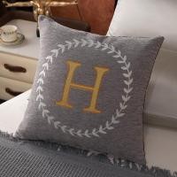 ราคา Creative Letter H pillow case Thick Chenille Cushion Office Cushion Home Sofa pillow case Cover Headrest No pillow case (22273543084)