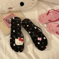 ราคา รองเท้าแตะหูหนีบหญิง รองเท้าแตะ พื้นนิ่มลายแมวน่ารักพิมพ์ลายฤดูร้อนใหม่แฟชั่นรองเท้าแตะ (22495281943)