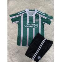 ราคา ชุดเสื้อกีฬาฟุตบอลเด็กแขนสั้น กางเกง ลายสโมสรแมนยู ชุดเยือนสีเขียว ปี2023 สกรีนชื่อแรชฟอร์ด เบอร์10 เนื้อผ้าหนานุ่มสินค้าคุณภาพดีสีสวย (21166663793)