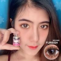 ราคา สายตาปกติ Wink furbish Gray Brown บิ๊กอาย สุดปัง คอนแทคเลนส์ รายเดือน มีอย (22497783475)
