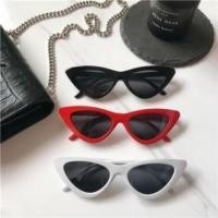 ราคา แว่นตากันแดด แว่นตาแฟชั่น แว่นตาวินเทจ แว่นกันแดด ทรงแคทอาย cateye พร้อมส่ง มี 3 สี ขาว ดำ แดง TST super shop (4456254328)