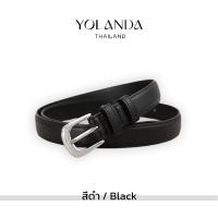 ราคา Yolanda เข็มขัดหนังอย่างดี เข็มขัดผู้หญิง Belt อะไหล่เงิน ยาว 105 ซม สีเอิร์ธโทน สไตล์เกาหลี FF1601 (22761686877)
