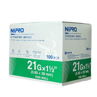 ราคา NIPRO เข็ม เบอร์ 18 30 NO 18g 20g 21g 22g 23g 24g 25g 26g 27g 30g 100ชิ้น (22865081601)