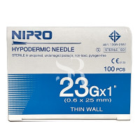 ราคา NIPRO เข็ม เบอร์ 18 30 NO 18g 20g 21g 22g 23g 24g 25g 26g 27g 30g 100ชิ้น (22865081602)