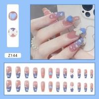 ราคา พร้อมส่ง เล็บปลอม เล็บปลอมสำเร็จรูป เล็บ PVC กล่องละ 24 ชิ้น ลายน่ารัก สไตล์แฟชั่น ราคาถูก ราคาถูก เล็บสั้น ยาว (22802119667)