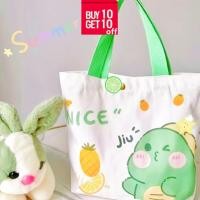 ราคา กระเป๋าสำหรับผู้หญิง สไตล์เกาหลี การ์ตูน น่ารัก กระเป๋าถือ กระเป๋าผ้า สไตล์เกาหลี แฟชั่นมา การ์ตูน น่ารัก กระเป๋าผ้า Tote Bags (21967398983)