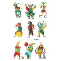 ราคา New Halloween Tattoo Stickers Funny Cartoon Funny Kids Tattoo Sticker Disposable tattoo stickers (16100119495)