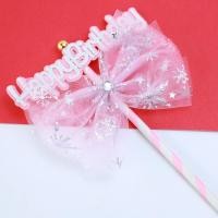 ราคา ป้ายปักเค้ก โบว์ตกแต่งเค้ก สีทอง ชมพู ฟ้า เงิน 12x21cm (21729324636)
