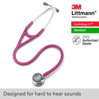 ราคา 3M Littmann Cardiology IV Stethoscope 27 inch 6159 Rose Pink Tube Standard Finish Chestpiece Stainless Stem and Eartubes (16260174658)