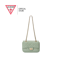 ราคา GUESS กระเป๋า รุ่น LG928676 GREENBERRY MINI CROSSBODY FLAP สีเขียว (22190760937)