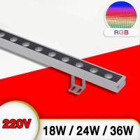 ราคา ไฟส่องย้อมตึกเครื่องซักผ้าฝาผนัง LED ไฟอาคาร 220V Led Wall Washer ไฟแนวนอน แสง warm ขาว RGB IP67 กันน้ํา กันแดด กันฝุ่น (22106267313)