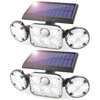 ราคา WDQJ Solar Motion Lights Outdoor 2 Pack S Solar Flood Lights Outdoor with Motion Sensor 270 Wide Angle for Garage Garden (22549568185)