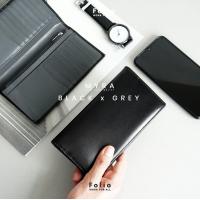 ราคา FOLIO Myra Slim Long Wallet กระเป๋าสตางค์ใบยาว ผลิตจากหนังแพะ บริการสลักชื่อฟรี (10295990919)