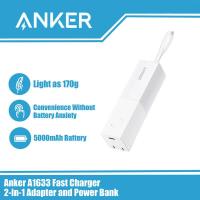 ราคา Anker A1633 SpongeBob Charger 2 in 1 Batttery And Dual USB Wall Charger 5000mAh Batttery Fast Charging Foldable Plug (19012160780)